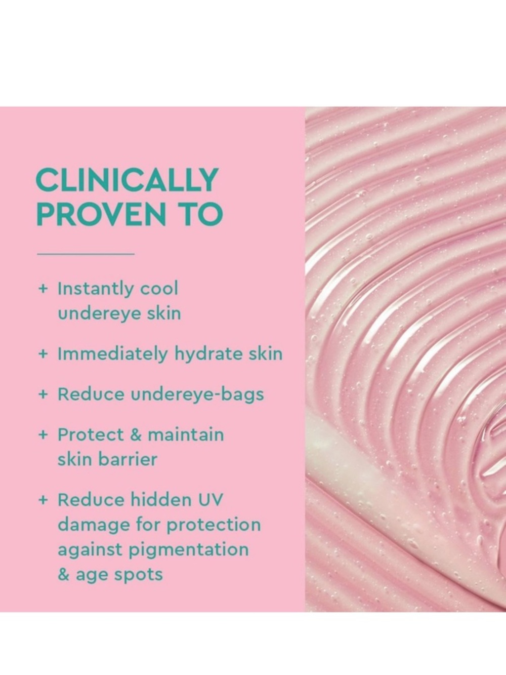BYOMA De-Puff + Brighten Eye Gel — Pink - Picture 3 of 4